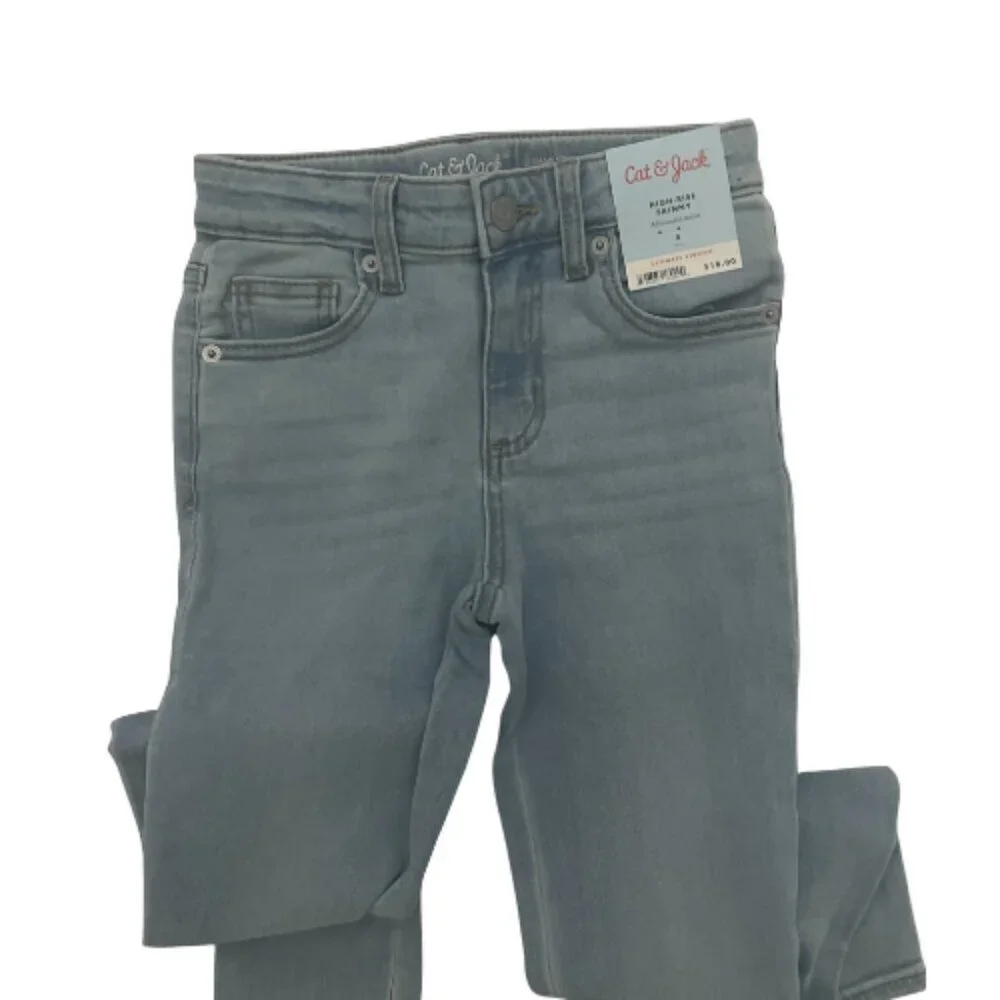 Cat & Jack Skinny High-Rise Adjustable Waist Stretch Girl's Size 8 *New*